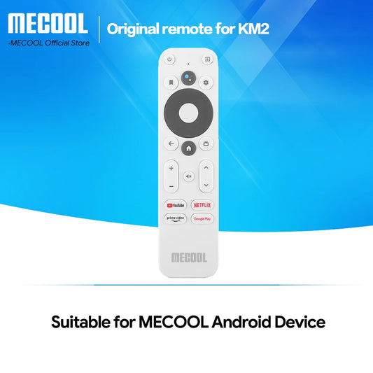 Original Mecool KM2 Voice BT Remote Control Replacement For Netflix Google Certification Prime Video Google Play Android TV Box