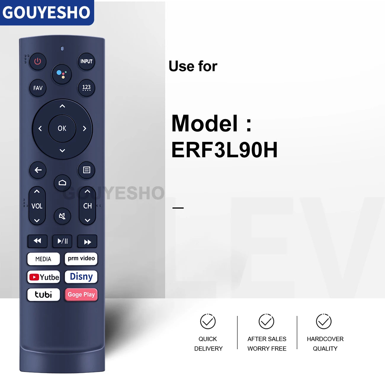 New Remote Control with For Hisense Smart 4K Android TV