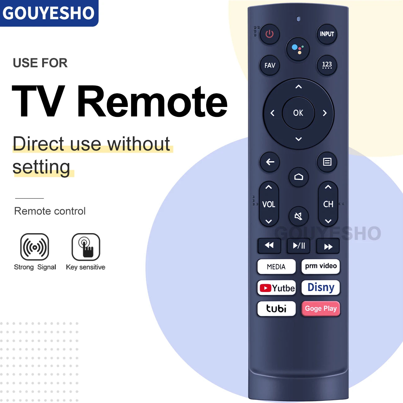 New Remote Control with For Hisense Smart 4K Android TV